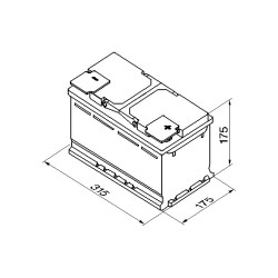 Autobatéria BOSCH S5 0 092 S50 100 12V 85Ah 800A