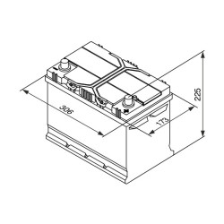 Autobatéria BOSCH S4 0 092 S40 280 12V 95Ah 830A
