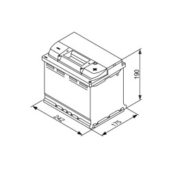 Autobatéria BOSCH EFB 0 092 S4E 050 12V 60Ah 560A