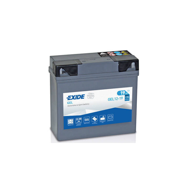 Motobatéria EXIDE EXIDE DUAL GEL12-19 12V 19Ah 170A