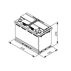 Autobatéria BOSCH T3 0 092 T30 320 12V 100Ah 720A
