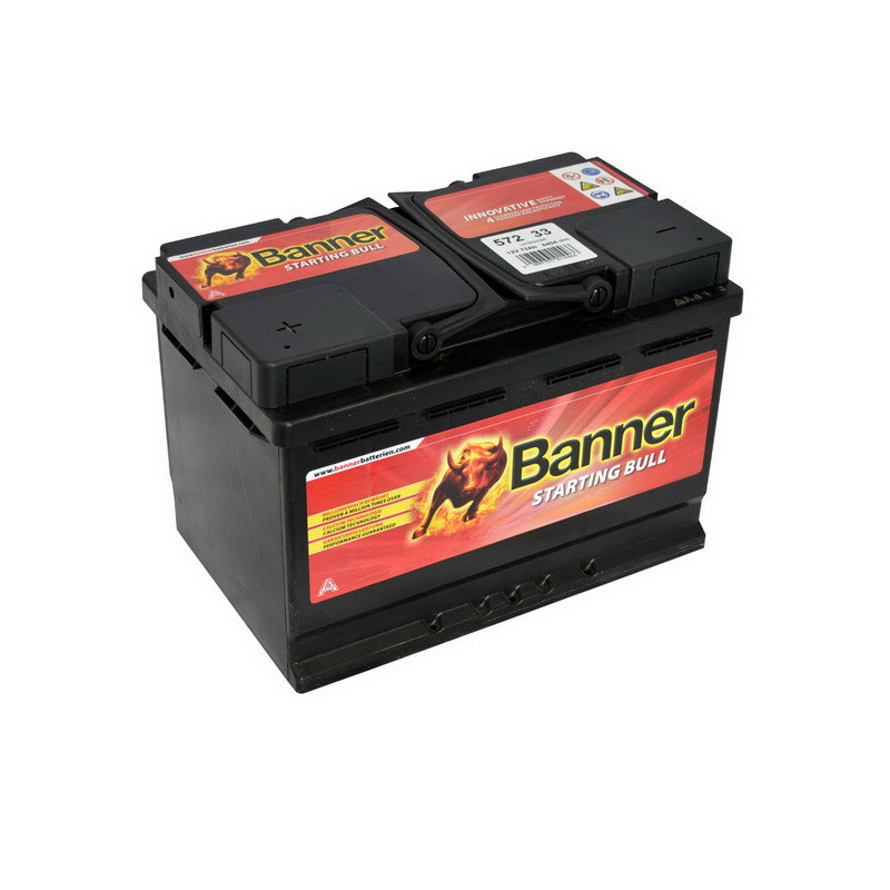 Autobatéria BANNER STARTING BULL 12V/72Ah 572 33 12V
