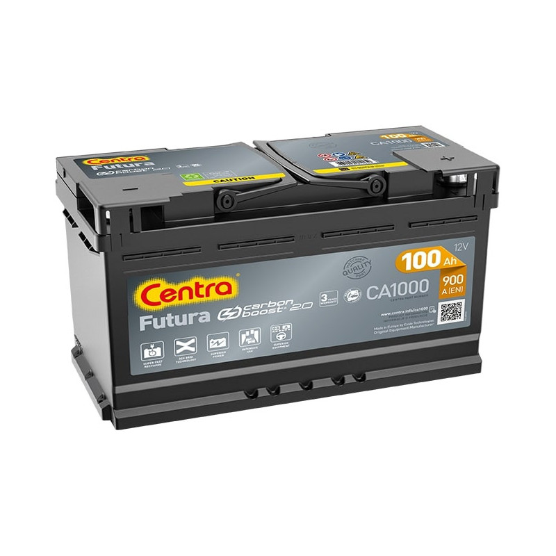 Autobatéria CENTRA CA1000 12V 100Ah 900A