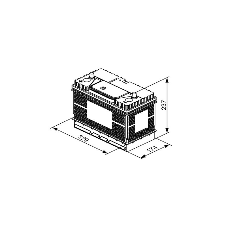 Autobatéria BOSCH 0 092 T30 500 12V 105Ah 800A