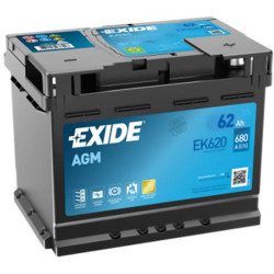 Autobatéria EXIDE EK620 12V 62Ah 680A