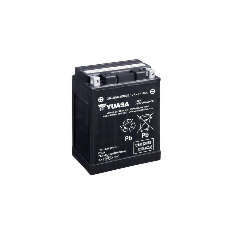 Motobatéria YUASA YTX14AH-BS 12V 13Ah 210A