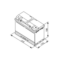 Autobatéria BOSCH S5 0 092 S50 110 12V 85Ah 800A