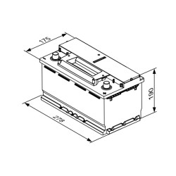 Autobatéria BOSCH 0 092 S4E 081 12V 70Ah 760A