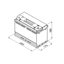 Autobatéria BOSCH 0 092 S40 130 12V 95Ah 800A