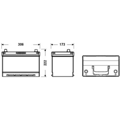Autobatéria EXIDE EL954 12V 95Ah 800A