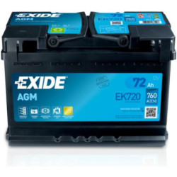 Autobatéria EXIDE EK720 12V 72Ah 760A
