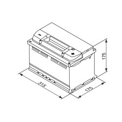 Autobatéria BOSCH 0 092 S4E 100 12V 75Ah 730A