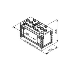 Autobatéria BOSCH 0 092 T30 370 12V 110Ah 680A