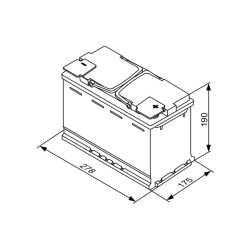 Autobatéria BOSCH S5A 0 092 S5A 080 12V 70Ah 760A