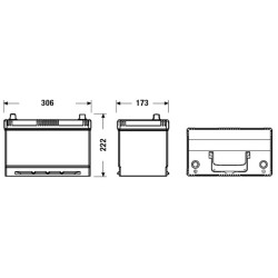 Autobatéria EXIDE EL955 12V 95Ah 800A