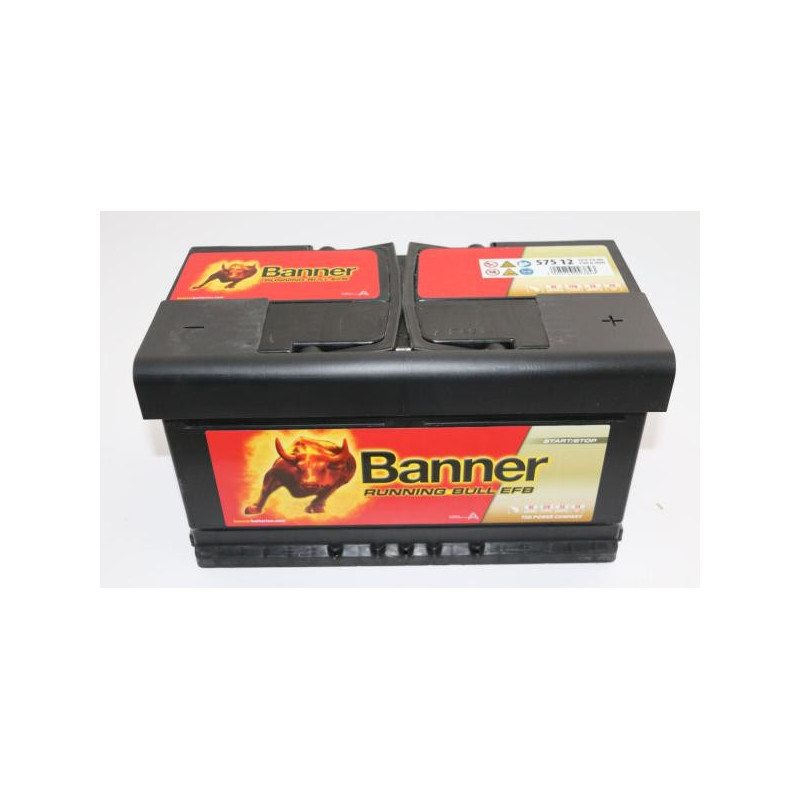 Autobatéria BANNER štartovacia batéria 575 12 12V 75Ah