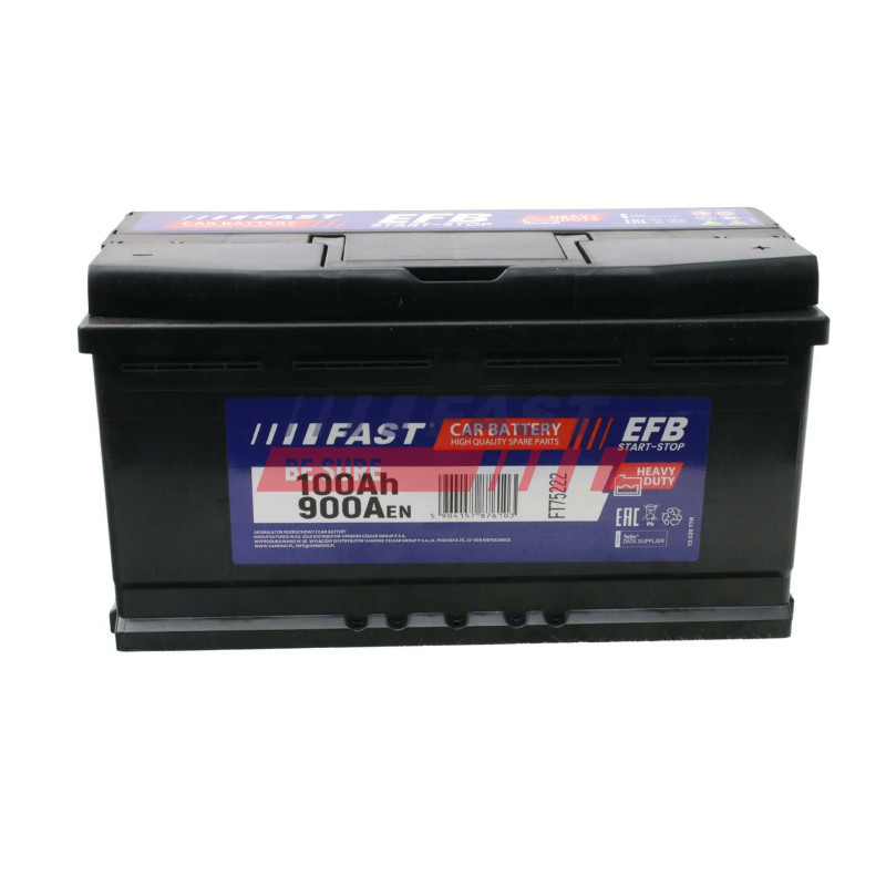 Autobatéria FAST FT75222 12V 100Ah 900A