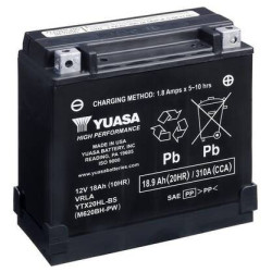 Motobatéria YUASA YTX20HL-BS-PW 12V 19Ah 310A