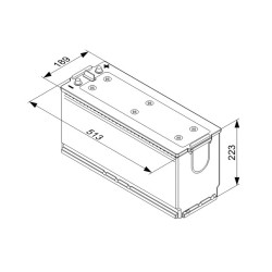 Autobatéria nákladná BOSCH 0 092 T40 760 12V 140Ah 800A