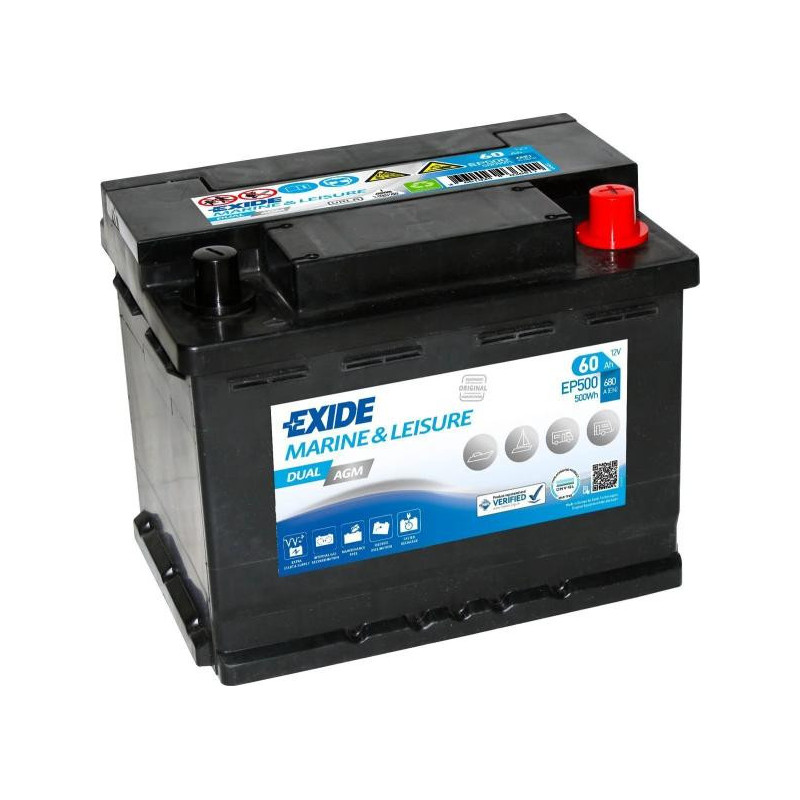 Autobatéria EXIDE EP500 12V 60Ah 680A