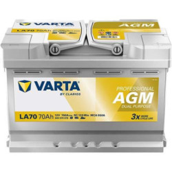 Autobatéria VARTA 840070076K312 12V 70Ah 760A
