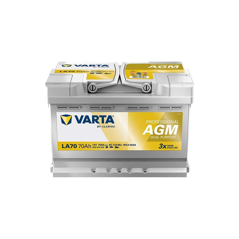 Autobatéria VARTA 840070076K312 12V 70Ah 760A
