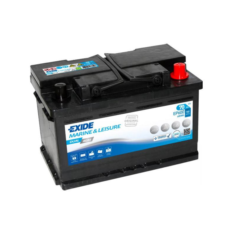 Autobatéria EXIDE EP600 12V 70Ah 760A