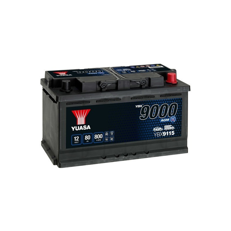 Autobatéria YUASA YBX9115 12V 80Ah 800A