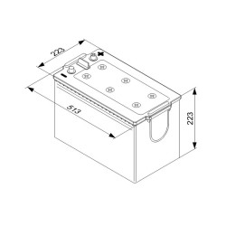 Autobatéria nákladná BOSCH 0 092 T40 770 12V 170Ah 1000A
