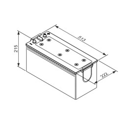 Autobatéria nákladná BOSCH 0 092 T30 550 12V 180Ah 1400A