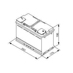 Autobatéria BOSCH 0 092 S5A 130 12V 95Ah 850A