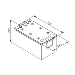 Autobatéria nákladná BOSCH 0 092 TA0 800 12V 210Ah 1200A