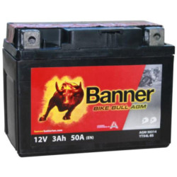Motobatéria BANNER 50314 12V 3Ah 50A