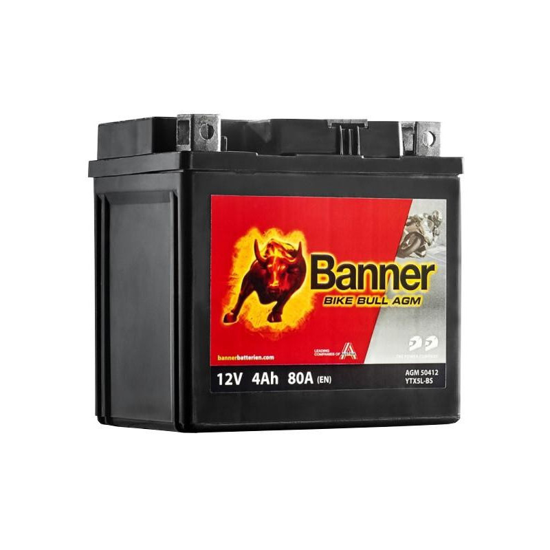 Motobatéria BANNER 50412 12V 4Ah 60A