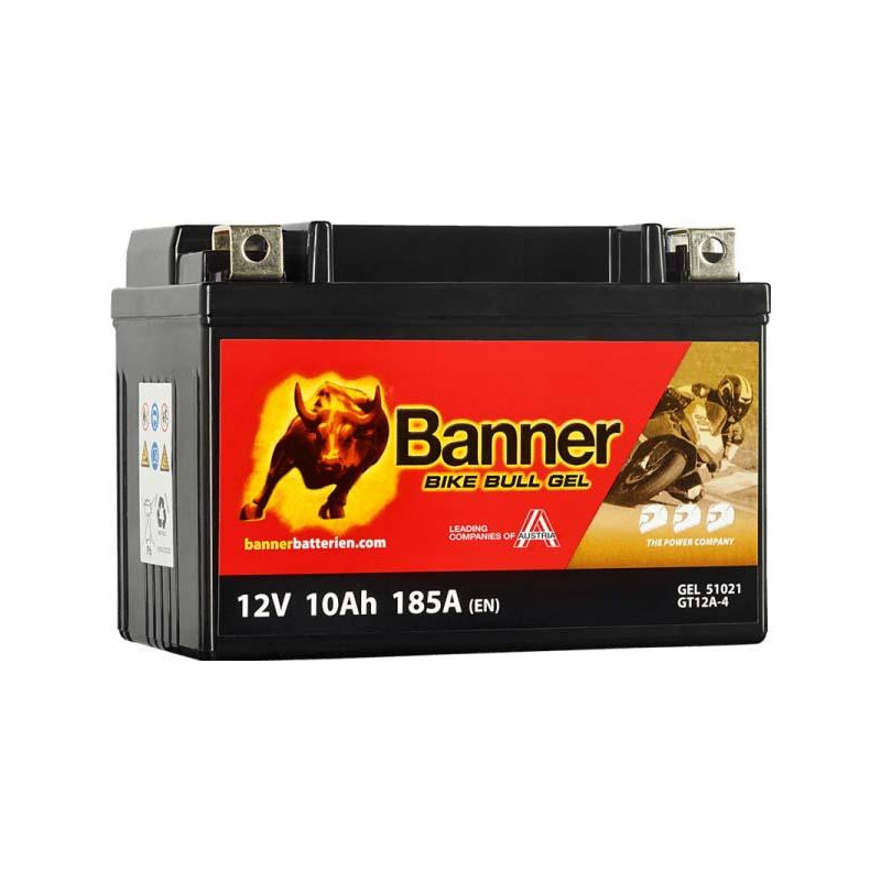 Motobatéria BANNER Banner Bike Bull GEL 12V/10Ah 510 21 12V