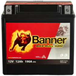 Motobatéria BANNER 51214 12V 12Ah 200A