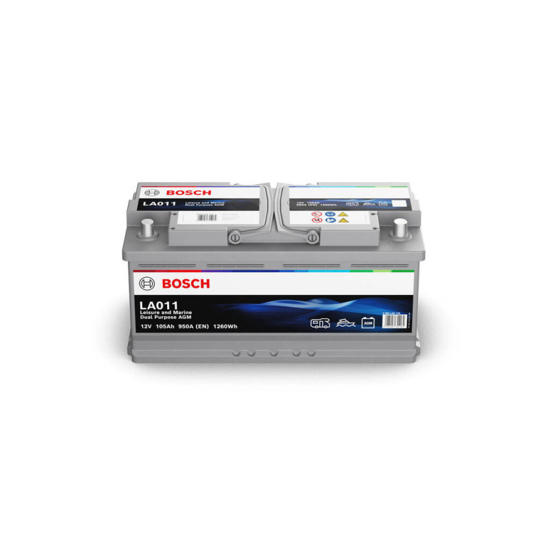 Batéria BOSCH Dual Purpose AGM 0 092 LA0 110 12V 105Ah 950A