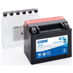 Motobatéria EXIDE EXCELL ** ETX12-BS 12V 10Ah 150A