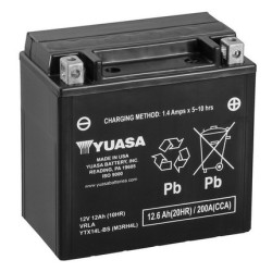 Motobatéria YUASA YTX14L-BS 12V 13Ah 200A