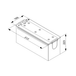 Autobatéria nákladná BOSCH 0 092 T50 750 12V 145Ah 800A