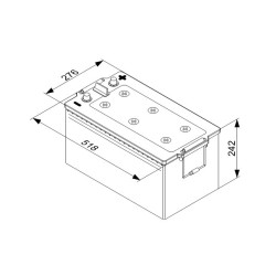 Autobatéria nákladná BOSCH 0 092 T50 800 12V 225Ah 1150A