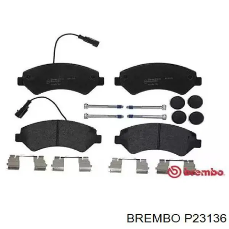 Brzdové platničky, predné Brembo P23136