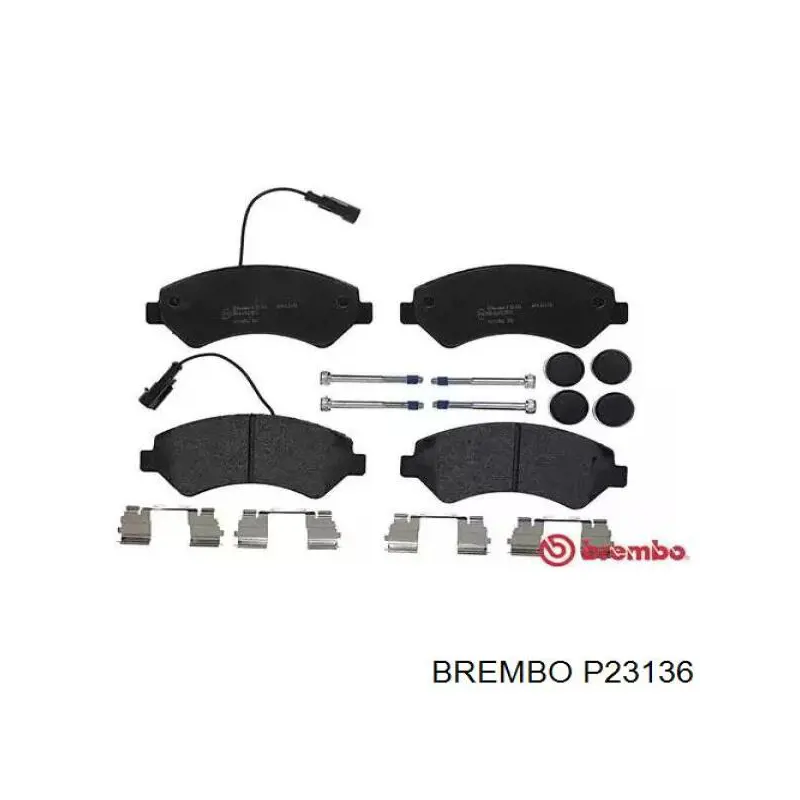 Brzdové platničky, predné Brembo P23136