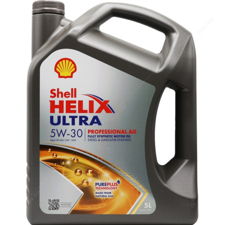 Motorový olej Shell Helix Ultra Professional AG 5w-30 Pure Plus Fully Synthetic Engine Oil, 5L