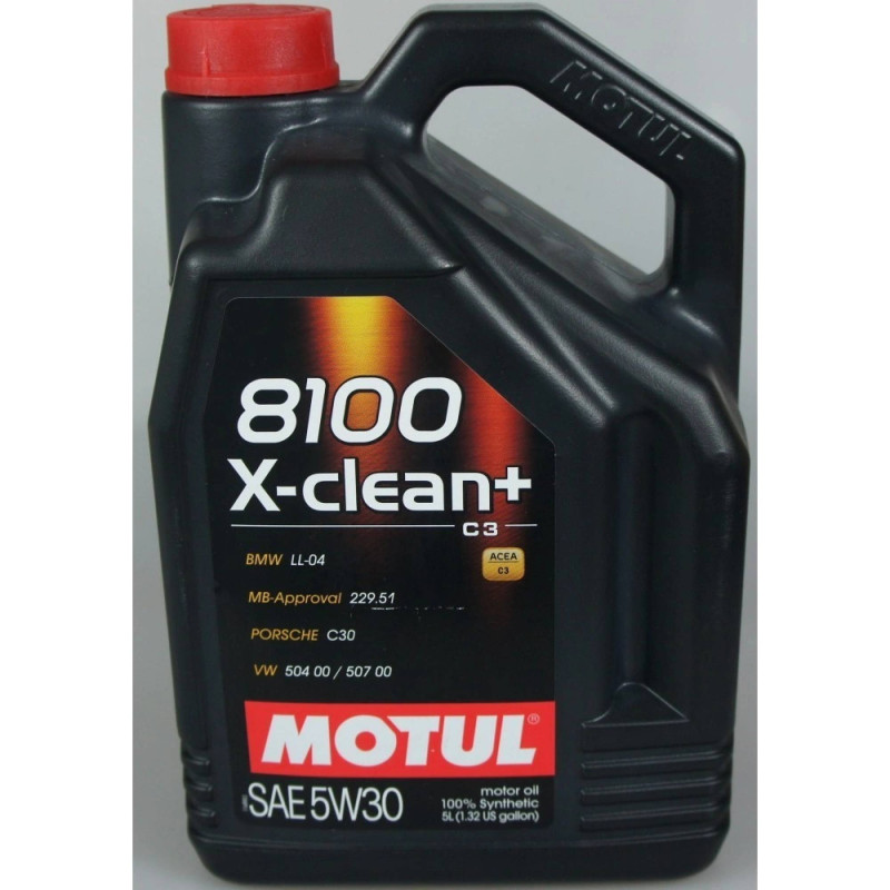 motorový olej Motul 8100 X-Clean+ C3 5W-30 5 l