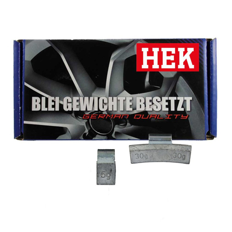 HEK Závažie naklepávacie olovené na hliníkové disky štandard 40g (50ks)